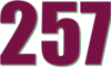 257 — изображение числа двести пятьдесят семь (картинка 3)
