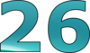 26 — изображение числа двадцать шесть (картинка 2)