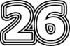 26 — изображение числа двадцать шесть (картинка 7)