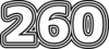 260 — изображение числа двести шестьдесят (картинка 7)