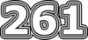261 — изображение числа двести шестьдесят один (картинка 7)