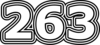 263 — изображение числа двести шестьдесят три (картинка 7)
