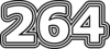 264 — изображение числа двести шестьдесят четыре (картинка 7)
