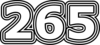 265 — изображение числа двести шестьдесят пять (картинка 7)