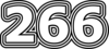 266 — изображение числа двести шестьдесят шесть (картинка 7)