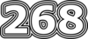 268 — изображение числа двести шестьдесят восемь (картинка 7)
