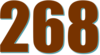268 — изображение числа двести шестьдесят восемь (картинка 3)