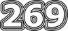 269 — изображение числа двести шестьдесят девять (картинка 7)