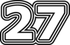 27 — изображение числа двадцать семь (картинка 7)