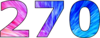 270 — изображение числа двести семьдесят (картинка 2)