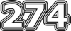 274 — изображение числа двести семьдесят четыре (картинка 7)