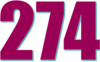 274 — изображение числа двести семьдесят четыре (картинка 3)