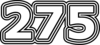 275 — изображение числа двести семьдесят пять (картинка 7)