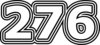 276 — изображение числа двести семьдесят шесть (картинка 7)