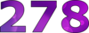 278 — изображение числа двести семьдесят восемь (картинка 2)