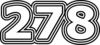 278 — изображение числа двести семьдесят восемь (картинка 7)