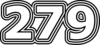 279 — изображение числа двести семьдесят девять (картинка 7)