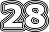 28 — изображение числа двадцать восемь (картинка 7)