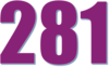 281 — изображение числа двести восемьдесят один (картинка 3)