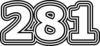 281 — изображение числа двести восемьдесят один (картинка 7)