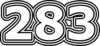 283 — изображение числа двести восемьдесят три (картинка 7)