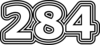 284 — изображение числа двести восемьдесят четыре (картинка 7)