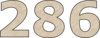 286 — изображение числа двести восемьдесят шесть (картинка 2)