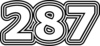 287 — изображение числа двести восемьдесят семь (картинка 7)