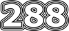288 — изображение числа двести восемьдесят восемь (картинка 7)