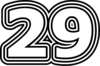 29 — изображение числа двадцать девять (картинка 7)