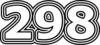 298 — изображение числа двести девяносто восемь (картинка 7)