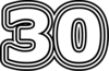 30 — изображение числа тридцать (картинка 7)