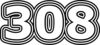 308 — изображение числа триста восемь (картинка 7)