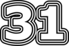 31 — изображение числа тридцать один (картинка 7)