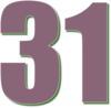 31 — изображение числа тридцать один (картинка 3)