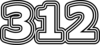 312 — изображение числа триста двенадцать (картинка 7)