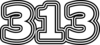 313 — изображение числа триста тринадцать (картинка 7)