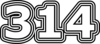 314 — изображение числа триста четырнадцать (картинка 7)