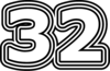32 — изображение числа тридцать два (картинка 7)