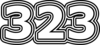 323 — изображение числа триста двадцать три (картинка 7)