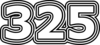 325 — изображение числа триста двадцать пять (картинка 7)