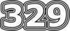 329 — изображение числа триста двадцать девять (картинка 7)