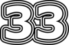 33 — изображение числа тридцать три (картинка 7)