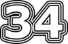 34 — изображение числа тридцать четыре (картинка 7)