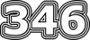 346 — изображение числа триста сорок шесть (картинка 7)
