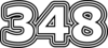348 — изображение числа триста сорок восемь (картинка 7)