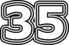 35 — изображение числа тридцать пять (картинка 7)