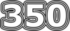 350 — изображение числа триста пятьдесят (картинка 7)