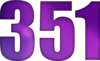 351 — изображение числа триста пятьдесят один (картинка 6)