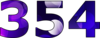 354 — изображение числа триста пятьдесят четыре (картинка 2)